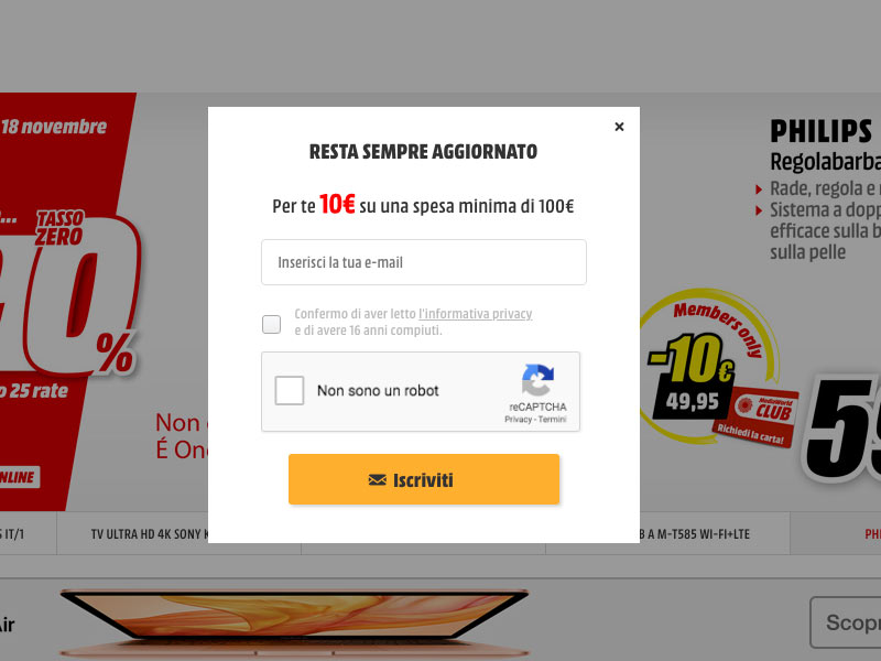 Screenshot: MediaWorld